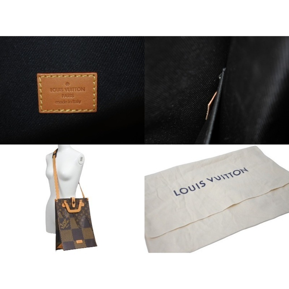 LOUIS VUITTON NIGO Damier Ebene Brown Giant Monogram Tote - Picture 9 of 9